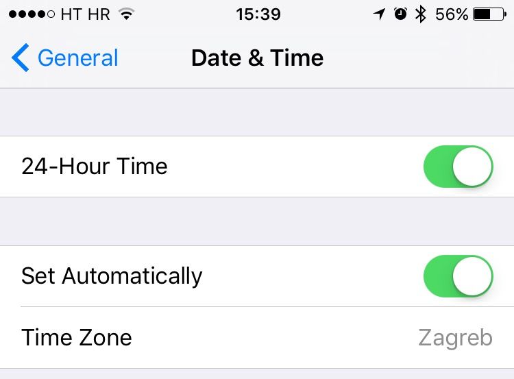 iOS 9 Date and Time iPhone screenshot 001