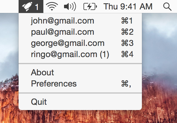 Aura 1.3 for OS X unread conversations Mac screenshot 001