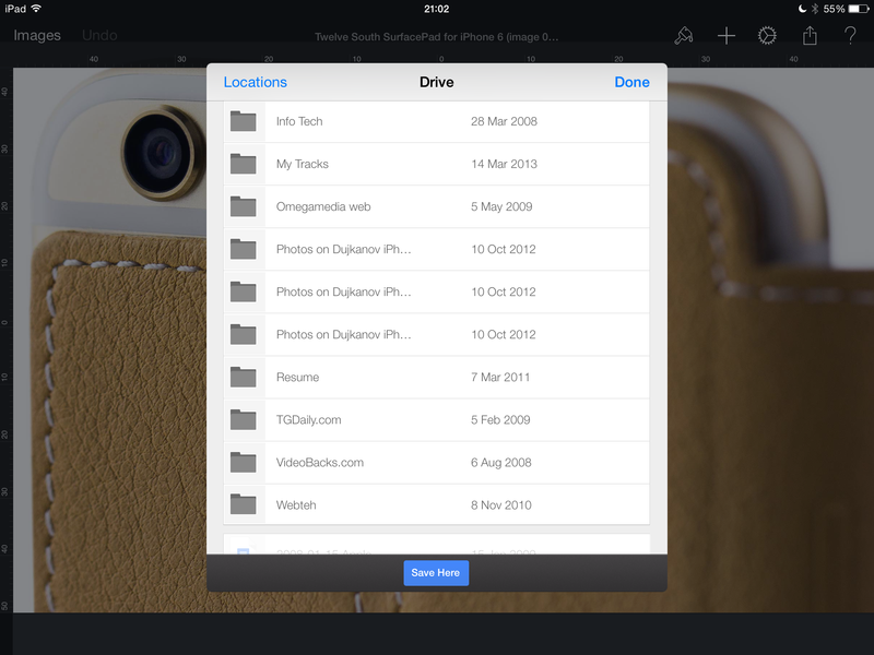 Google Drive 3.3 for iOS (iPad screenshot 004)