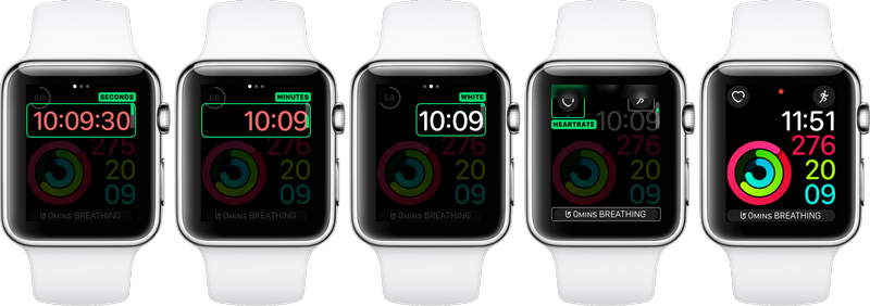 watchOS 3 visages Capture d