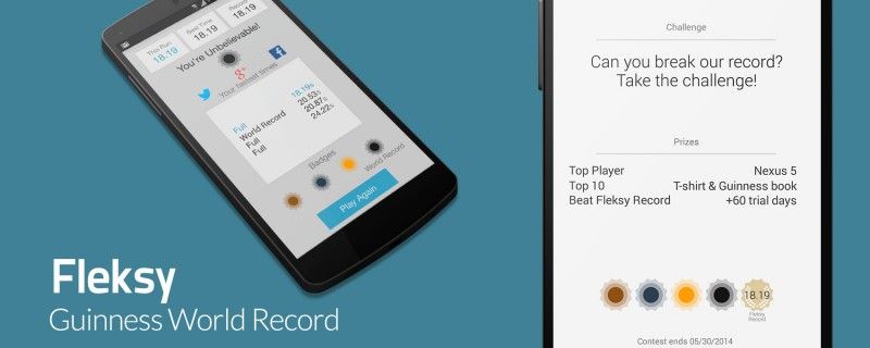 Fleksy Guiness World Record