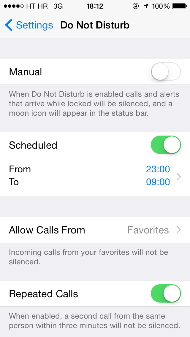 iOS 8 (Settings, Do Not Disturb 002)