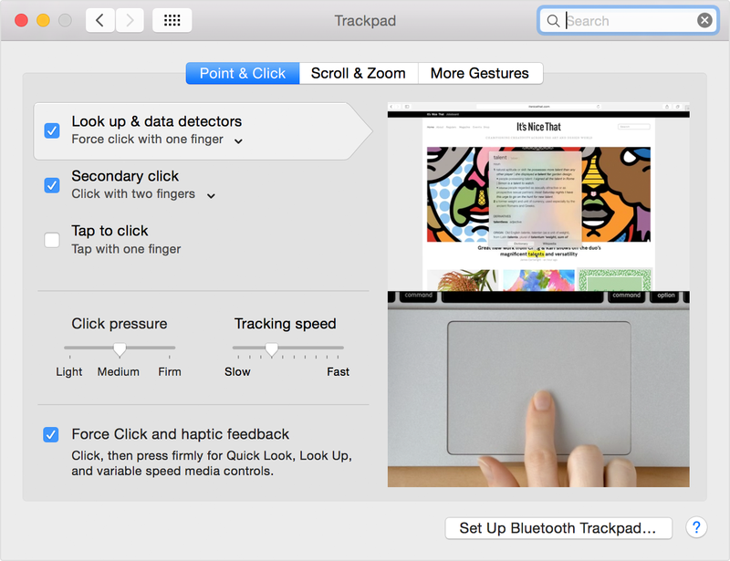 OS X Yosemite System Preferences Force Touch 001