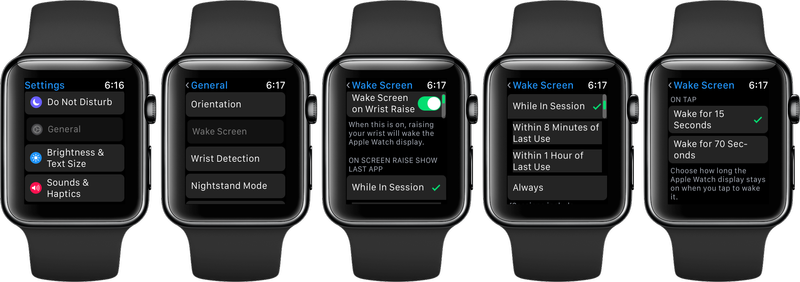 watchOS 3 Wake Screen space gray Apple Watch screenshot 001