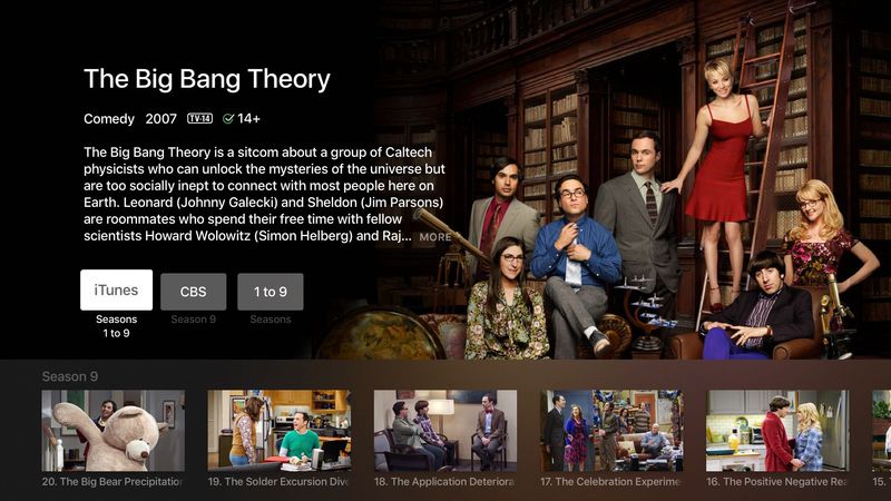 tvOS Universal search CBS Apple TV screenshot 001