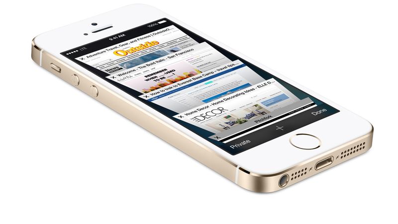 Gold iPhone 5s front