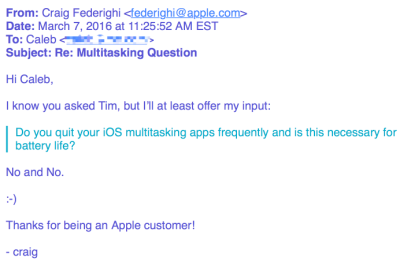 Apple iPHone battery life email 002