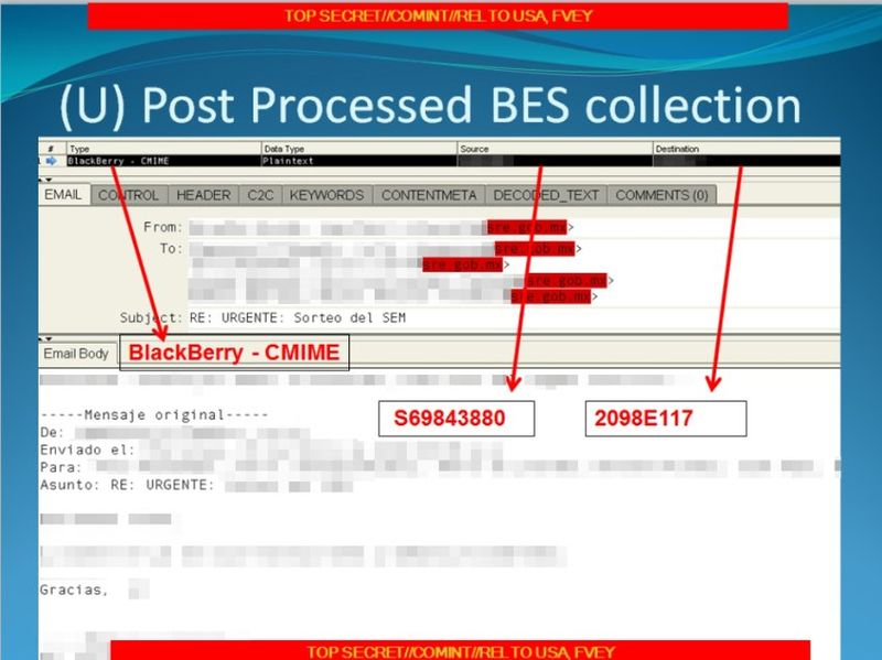 NSA slide (MExican government email)