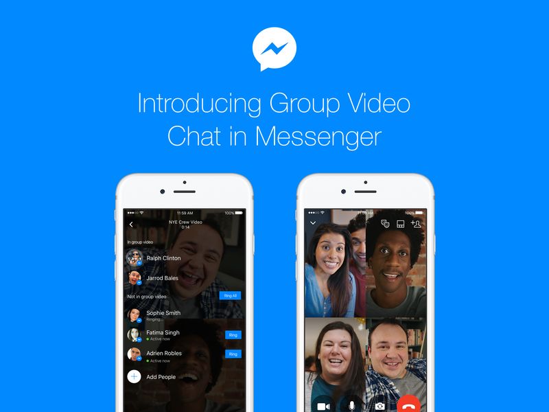 Bande-annonce du chat vidéo du groupe Facebook Messenger 001