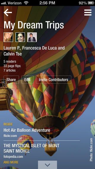 Flipboard 2.0.1 for iOS (iPhone screenshot 003)