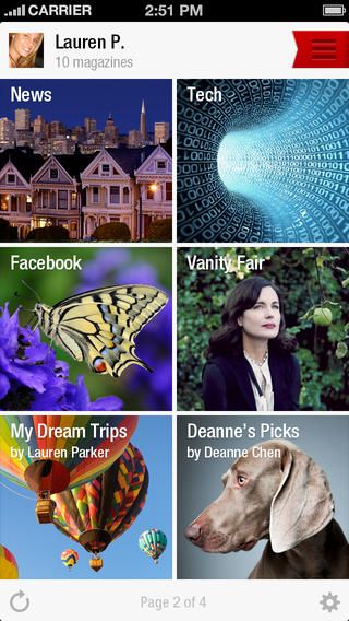 Flipboard 2.0.1 for iOS (iPhone screenshot 001)