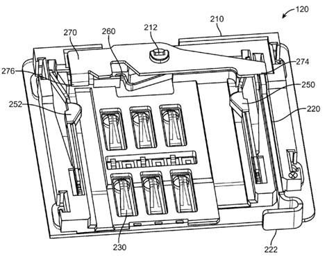 Apple patent (Mini-sim connector, drawing 002)