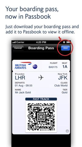 British Airways for iOS (iPhone screenshot 001)