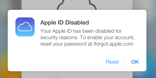 Apple ID disabled (image 001)