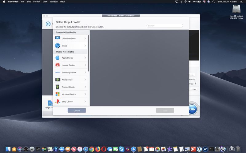 Convert iPhone HEVC to H.264 - VideoProc step 4