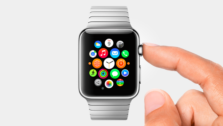 Apple Watch To get to your apps, just press the Digital Crown