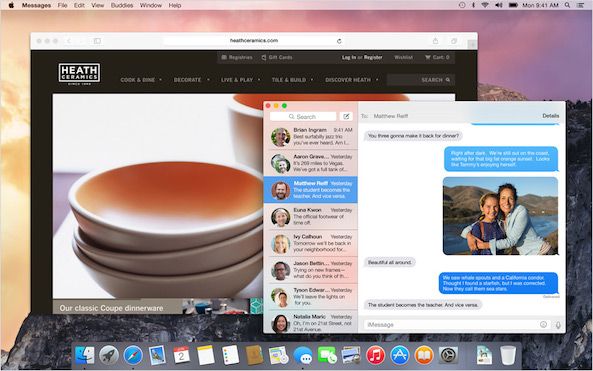 Bureau OS X Yosemite