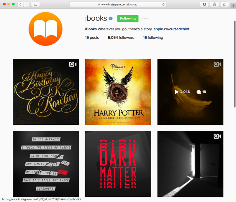 iBooks on Instagram web screenshot 001
