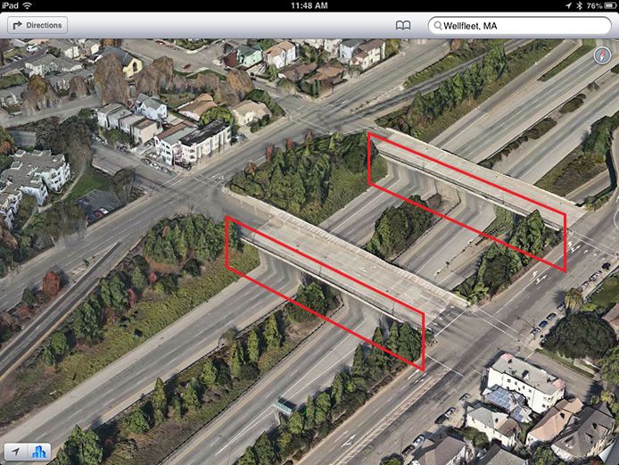 Apple Maps 3D rendering issues