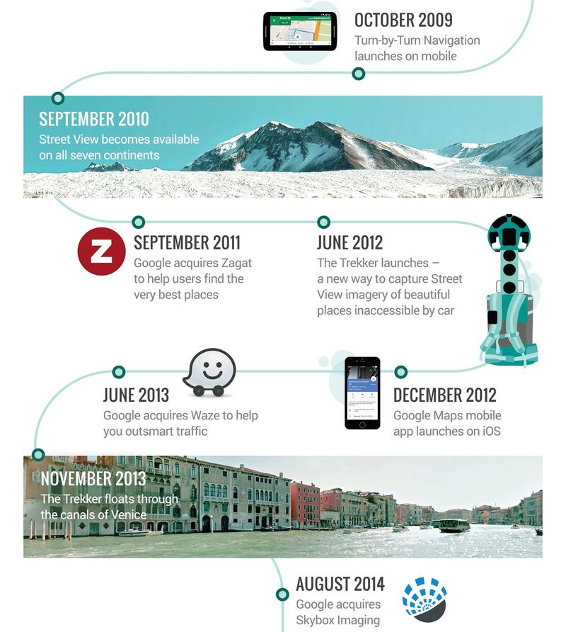 Google Maps turns 10 infographic 002