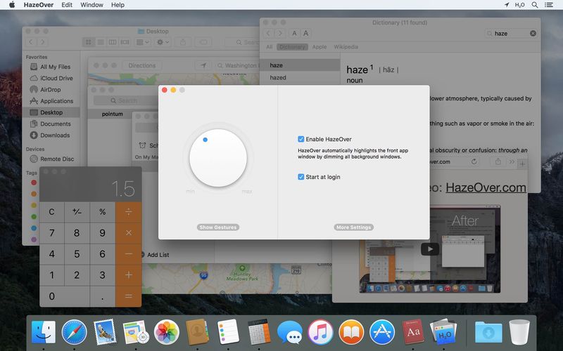 Mac Dark Mode : choosing whether to run the HazeOver app at system startup