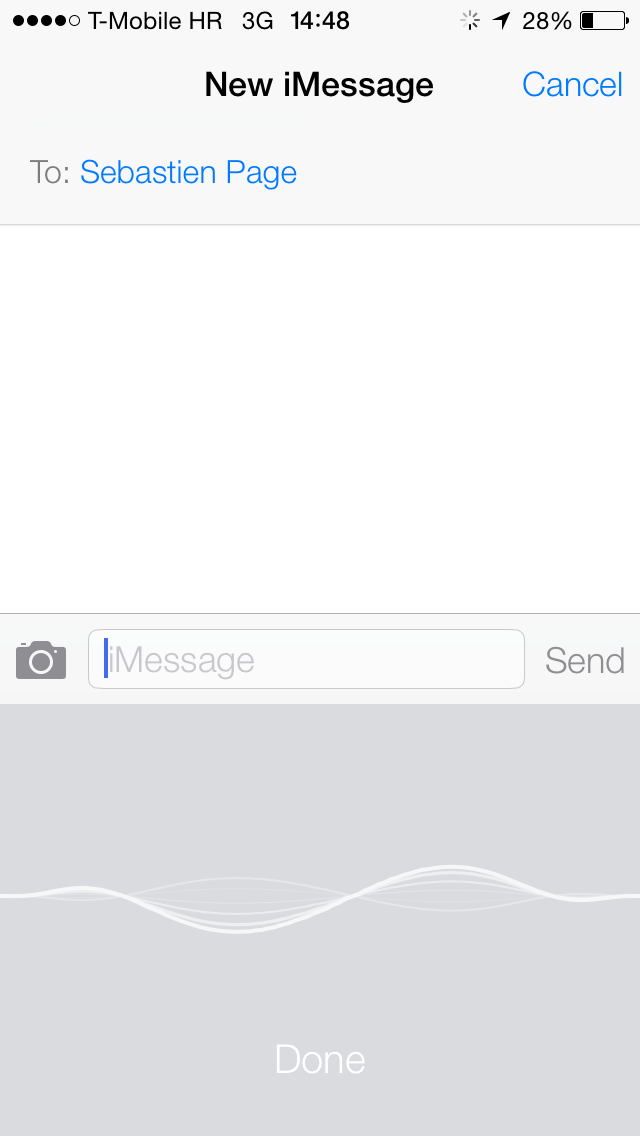 iOS 7 (Keyboard, Dictation, Siri waveform)