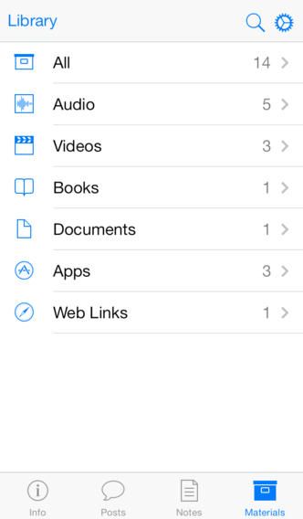 iTunes U 1.4 for iOS (iPhone screenshot 003)