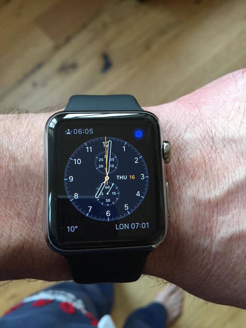 Apple Watch with black Sport band Will Carling 001