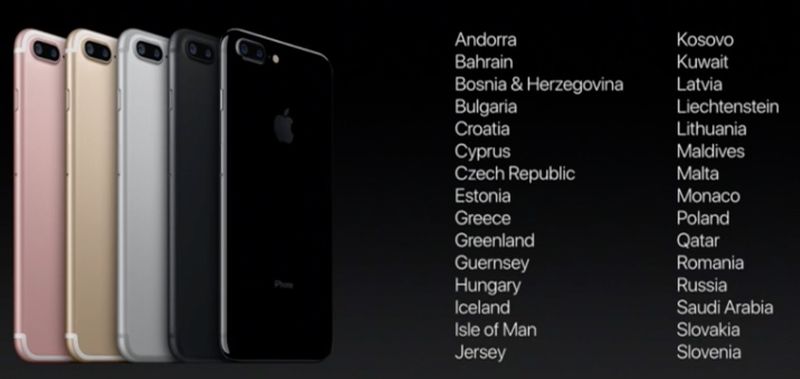 iPhone 7 launch countries week 2