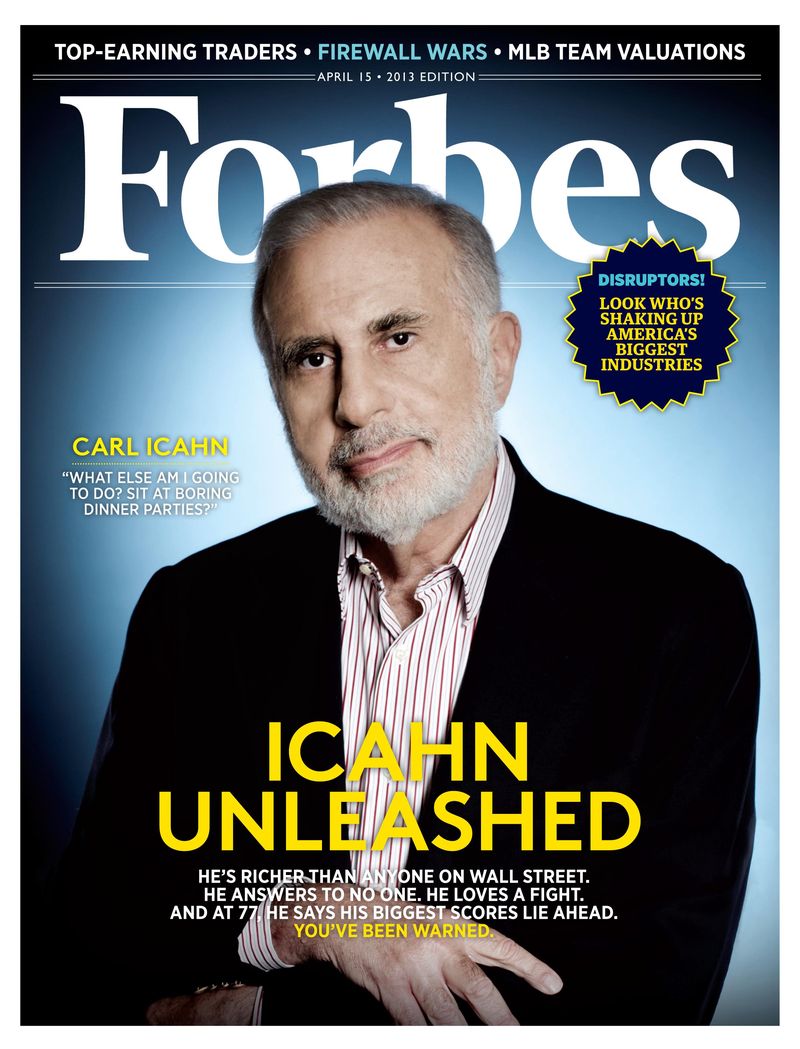 Carl Icahn (April 2013 Forbes cover)