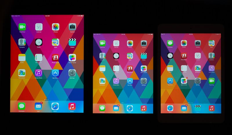 iPad mini 2 (gamme de couleurs d