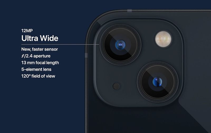 iPhone 13 ultra wide camera