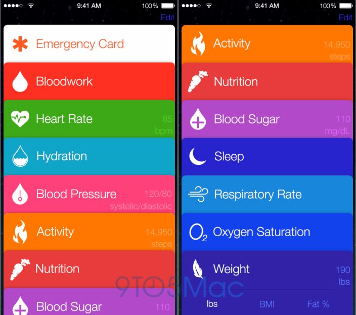 Healthbook (Main screen 001)