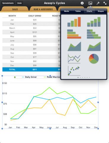 Numbers 1.7.1 for iOS (iPad screenshot 002)