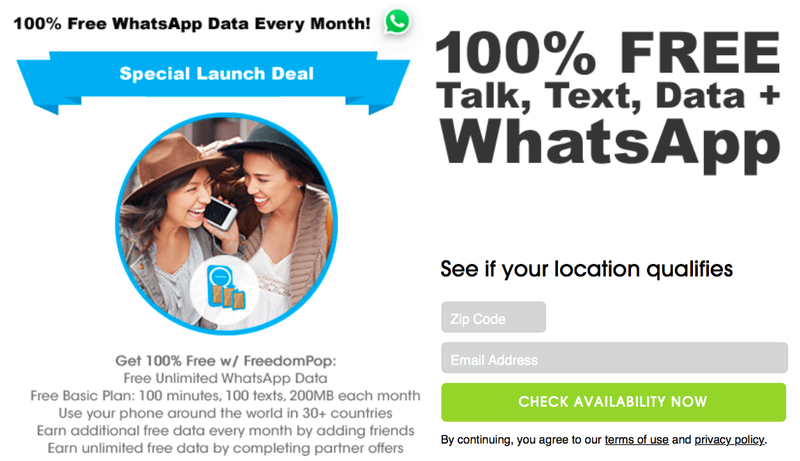 Bande-annonce de FreedomPop WhatsApp SIM