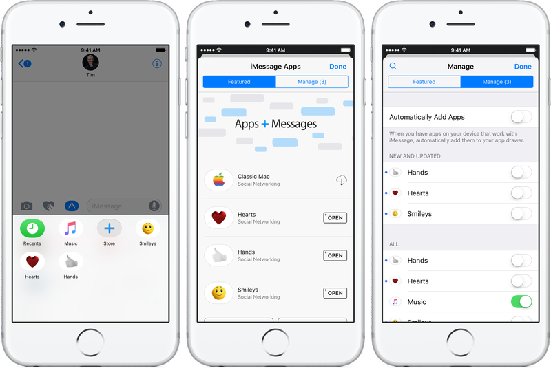 iOS 10 Messages App Store Silver Capture d