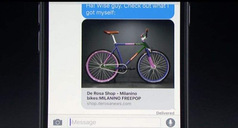wwdc 2016 rich links messages