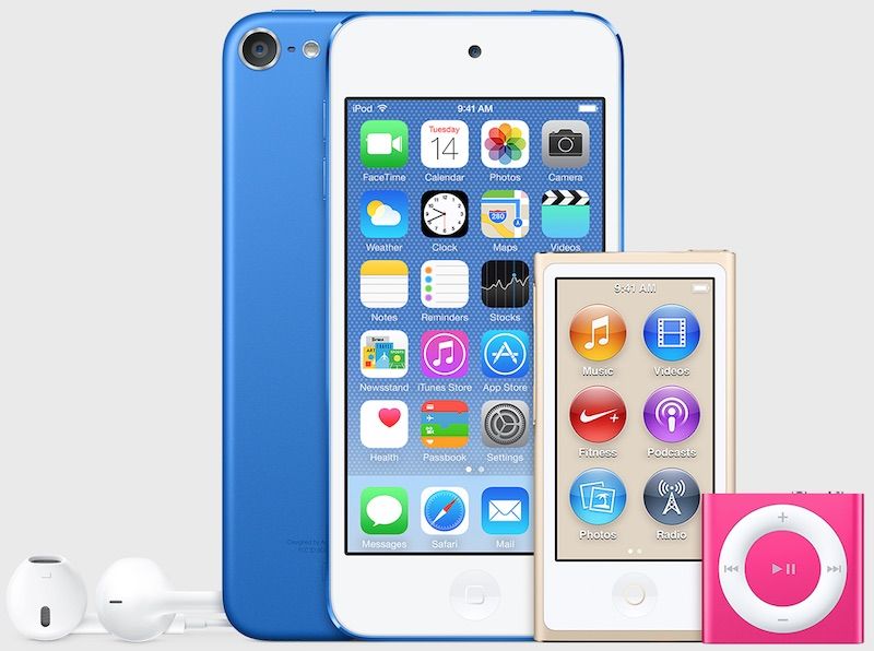 New iPod colors mockup