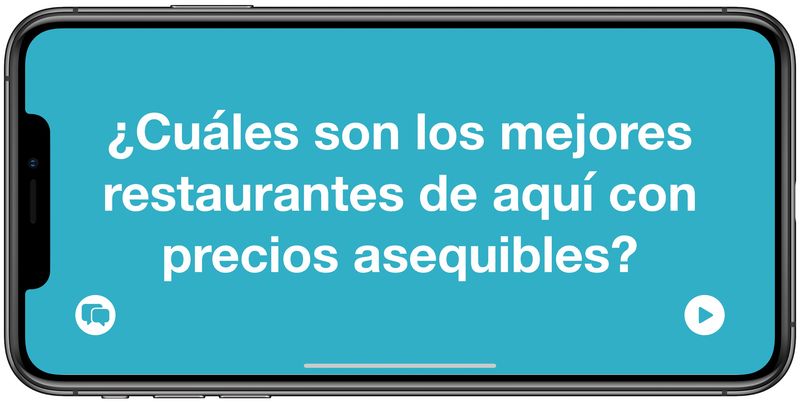 Apple Translate Conversation mode - fullscreen translation