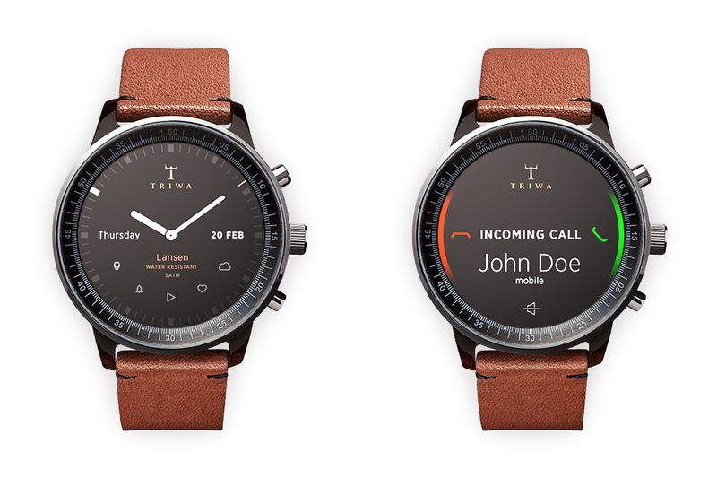 iWatch concept (Analog clock and call UI, Gabor Balogh 001)