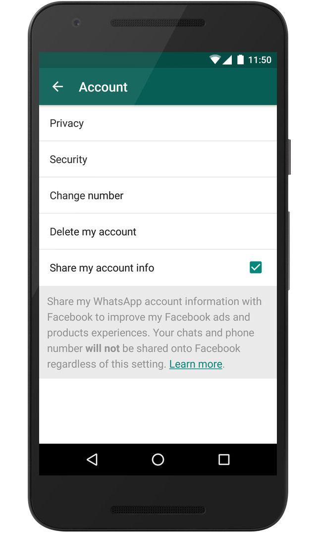 How to opt out of WhatsApp Facebook account sharing screenshot 002