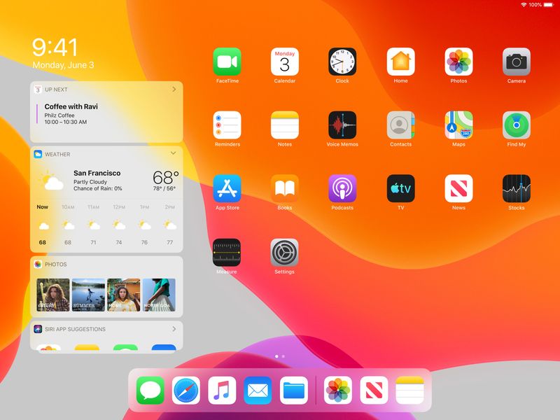 Apple redesigns the iPad home screen in iPadOS