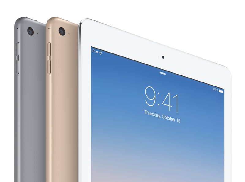 iPad Air 2 (Lock screen, Silver, Gold, Space Gray 001