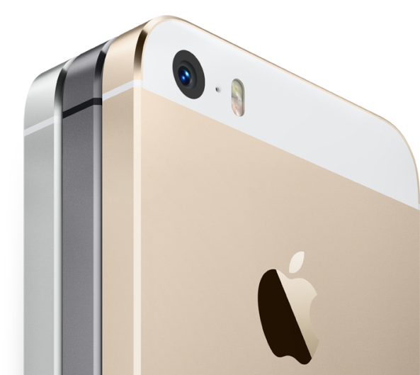 iPhone 5s side by side gold in front