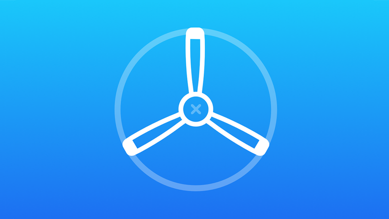 TestFlight logo set against a light blue gradient background