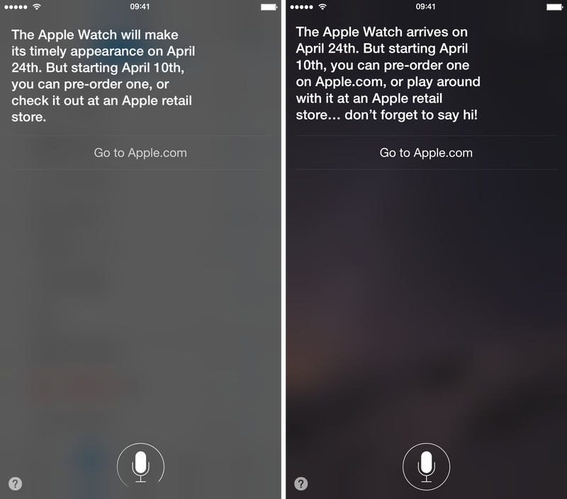 Siri resposes on Apple Watch iPhone screenshot 002