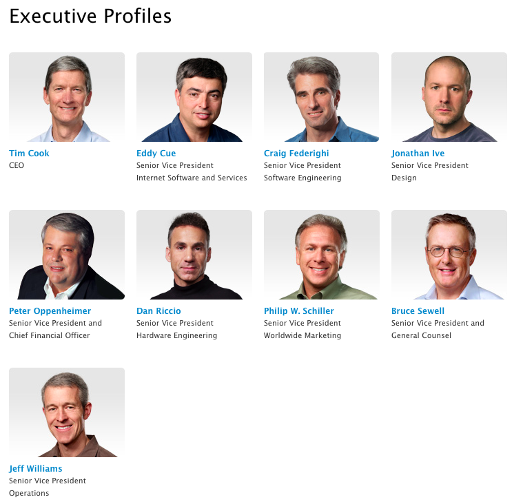 Apple Leadership (20130729)
