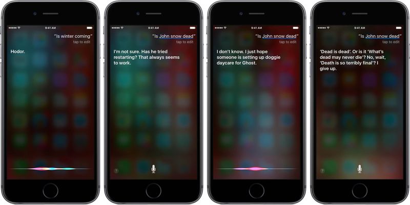 Siri Game of Thrones responses iPhone screenshot 001
