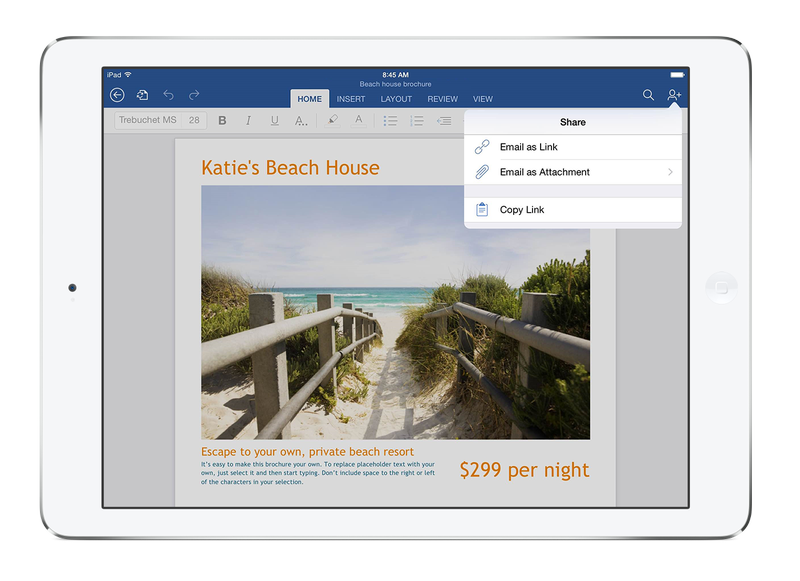 Office for iPad (Dropbox integration 002)