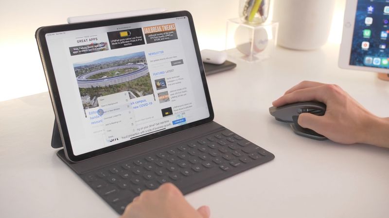 iPad tracking speed mouse trackpad settings